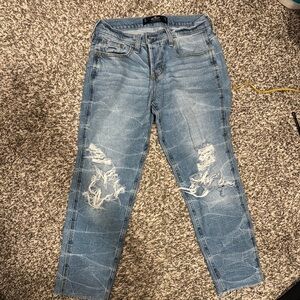 Hollister Light Blue Distressed Jeans